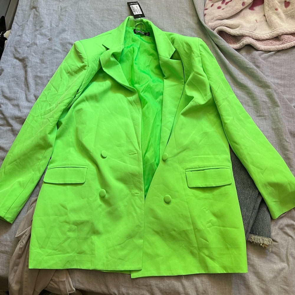 Nasty Gal Green Blazer Women size 6
